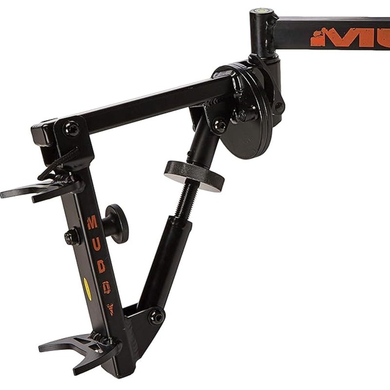 Muddy Outfitter Camera Arm with Steel Construction, 360-Degree Extension, Bubble Level, and Quick Release Lever Adjustments (Black) - Image 2